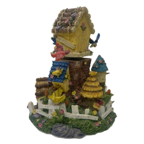 Vintage Music Box Plays "I Whistle a Happy Tune" Features Birds in a Tree House - Picture 5 of 15